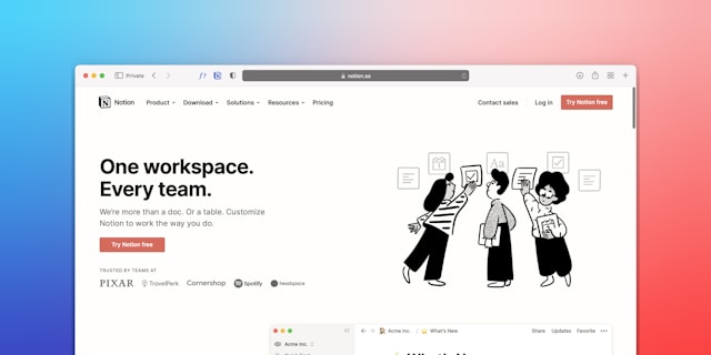 emprendedora usando Notion para organizar su negocio digital de forma visual y clara